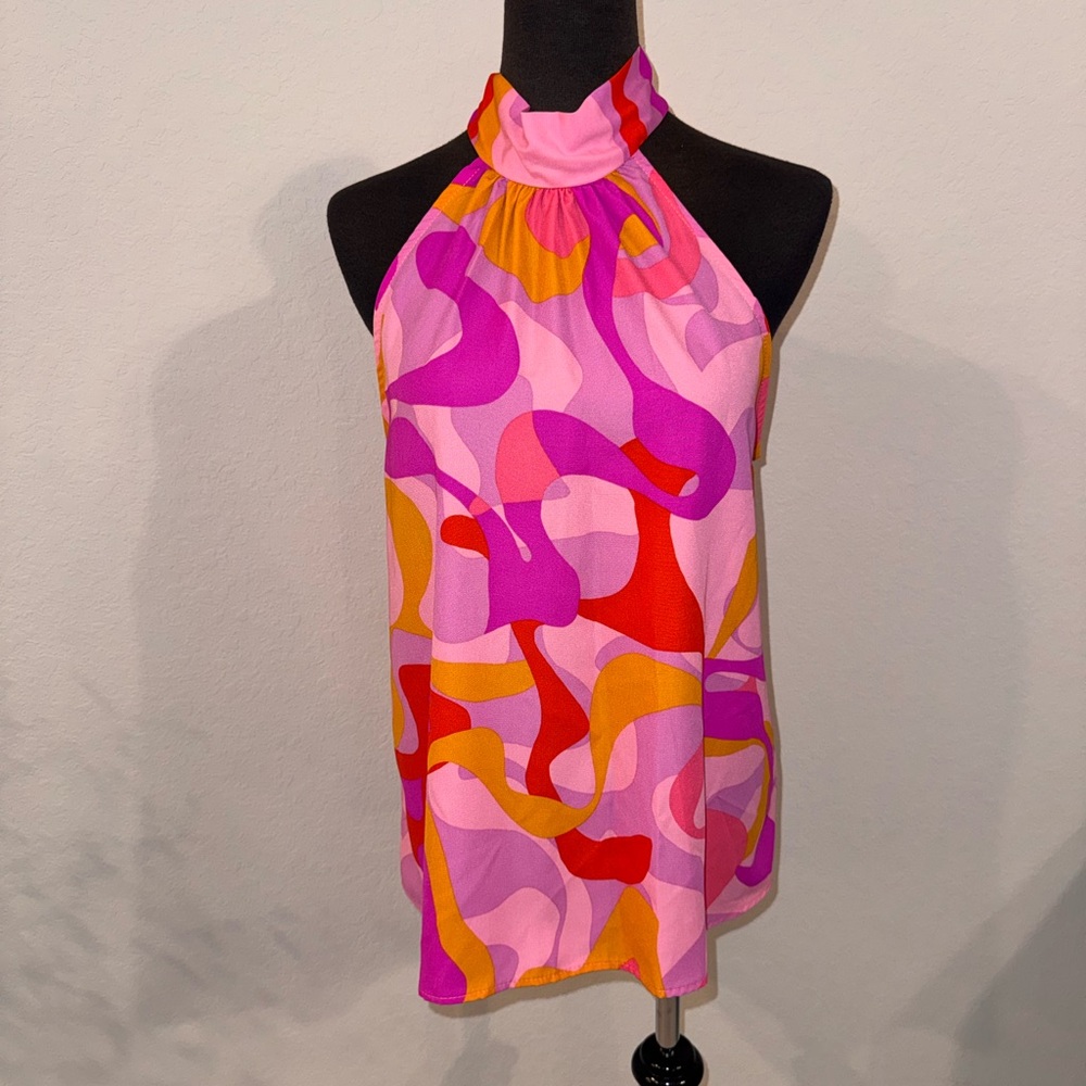 Tyche Multicolor Abstract Top